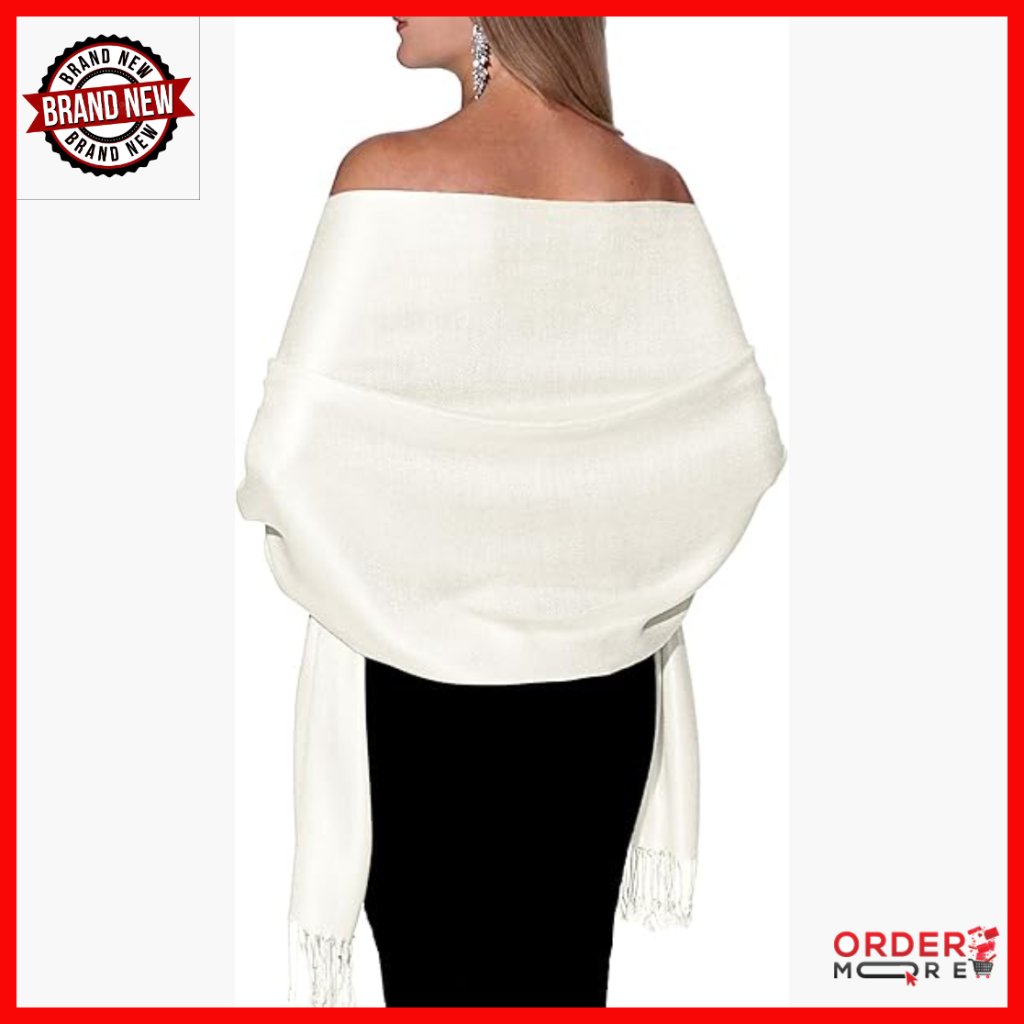 Large Soft Pashmina Shawl Wrap For Evening Dresses Wedding Accessory